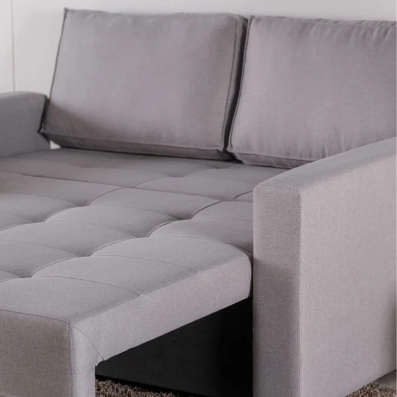 Sofá Cama Torres 2 Cuerpos - Gris en Gris - Sillones y sofás, Uruguay | Fábrica Italiana, vista 3