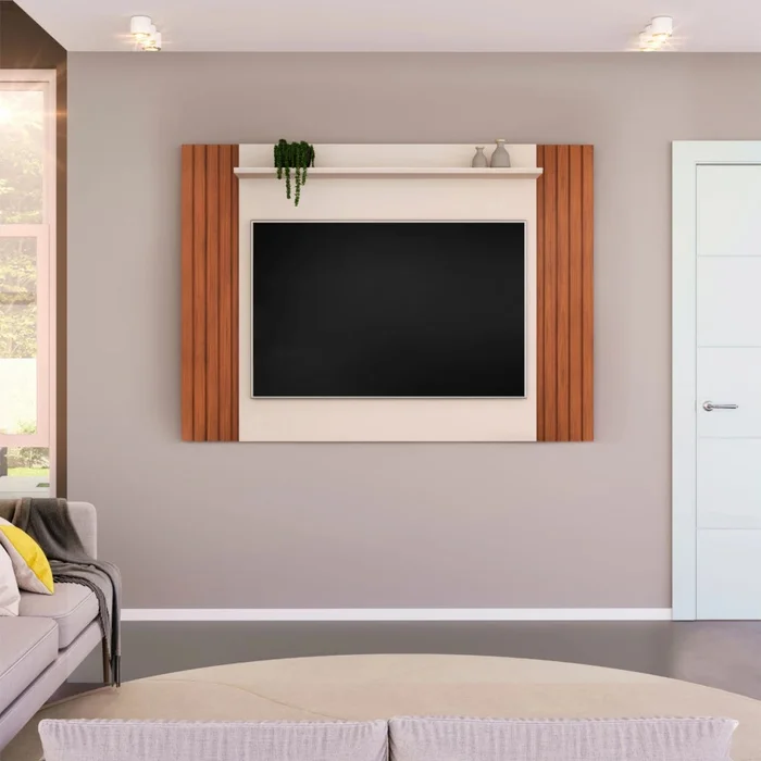 Panel para TV Trend - Línea Celeste en Madera natural - Muebles para TV, Uruguay | Ecowood, vista 3