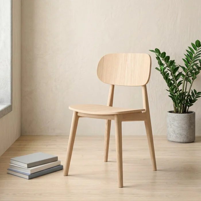 Silla de Comedor Madera natural Beige Lisboa - Origen en Beige - Sillas, Uruguay | Rústico Hogar