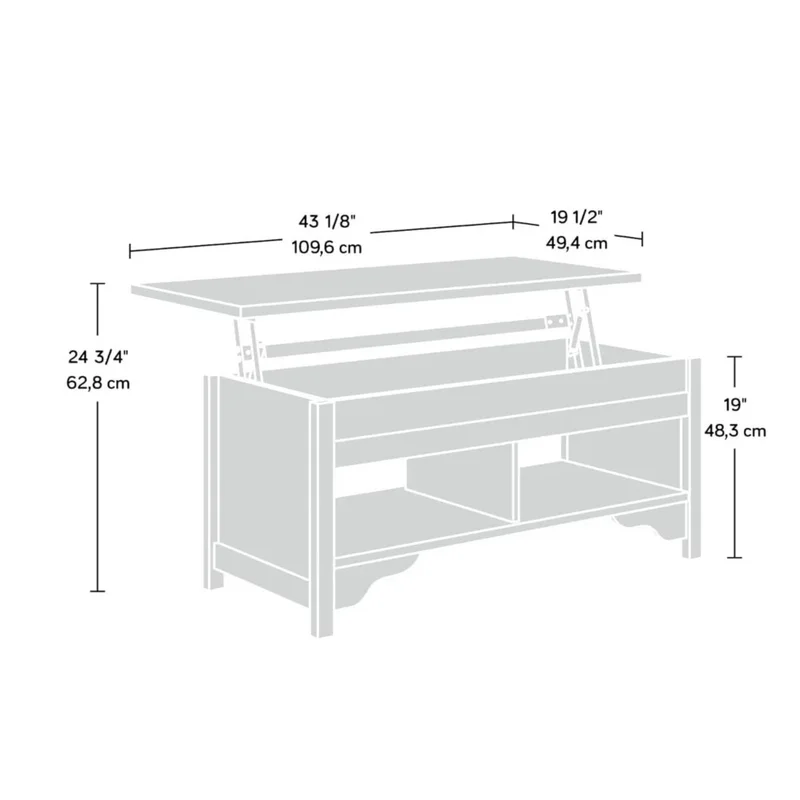 Mesa Ratona Articulada 4V Sauder en Negro - Mesas de living, Uruguay | Ecowood, vista 5