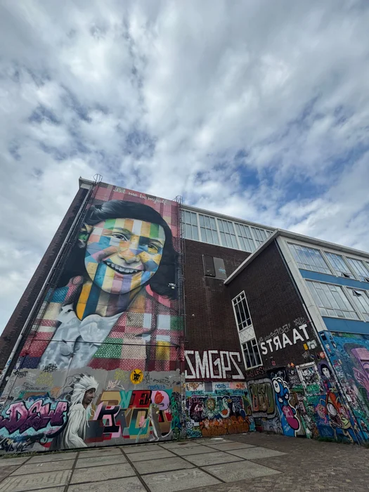 Mural Anne Frank, Áms 2025 en Multicolor - Láminas, Uruguay | Mara Estudio