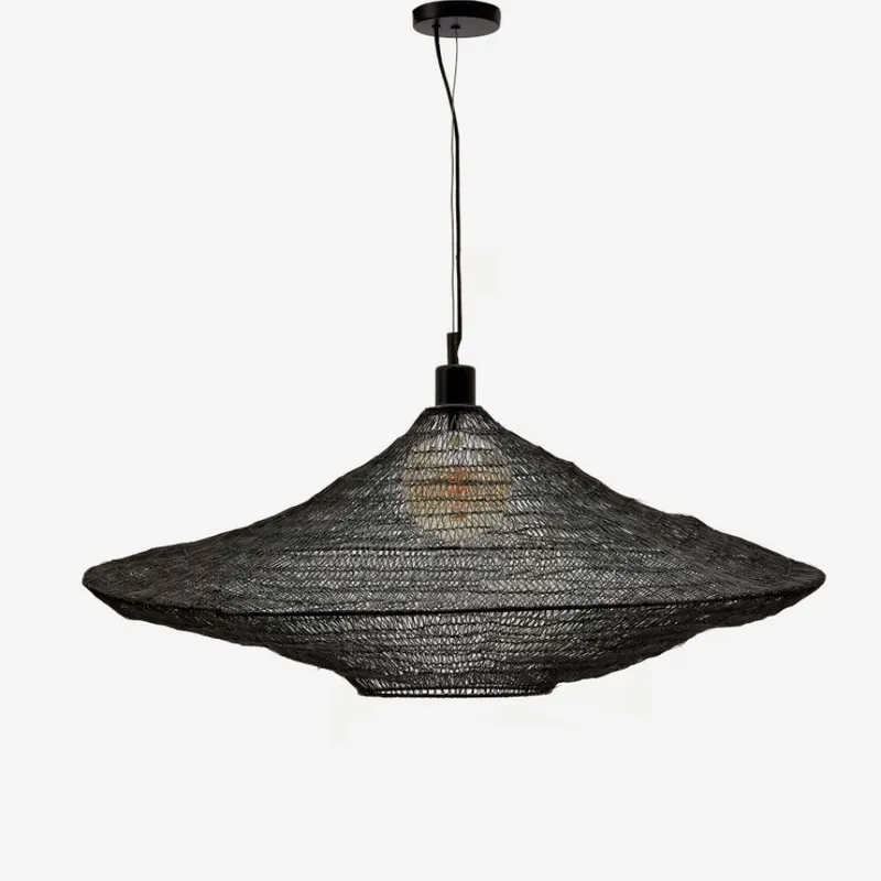 Lámpara de techo Makai de metal con acabado negro - Ø 87 cm en Negro - Lámparas colgantes, Uruguay | Kavehome