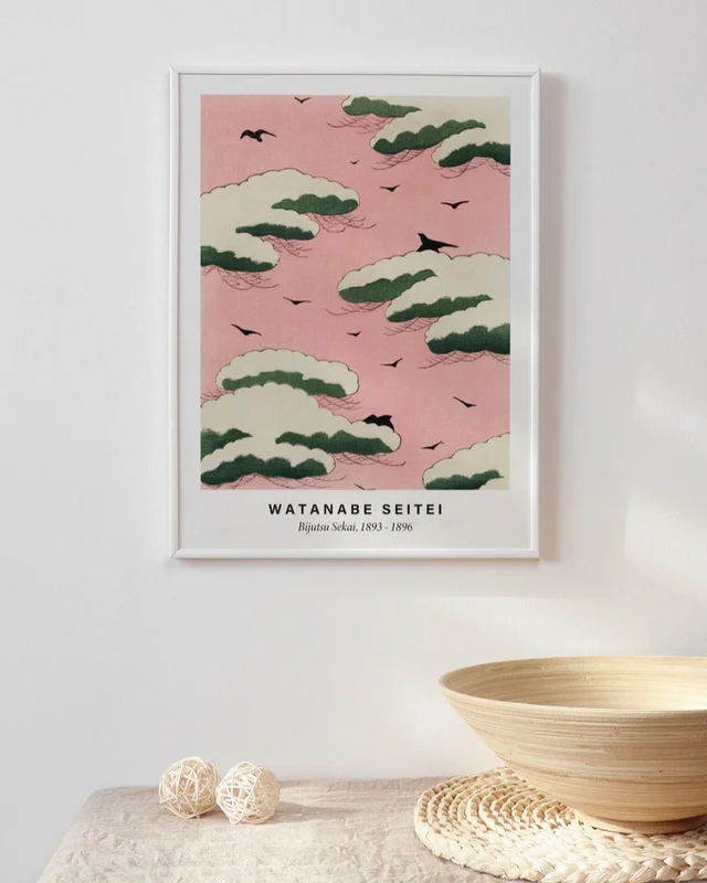 Watanabe Seitei - Pink Sky en Rosa - Láminas, Uruguay | La Cuadrería, vista 3