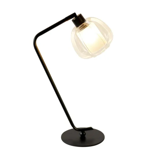 LAMPARA DE MESA D31x51CM VIDRIO/METAL NEGRO en Negro - Lámparas de mesa, Uruguay | Koz