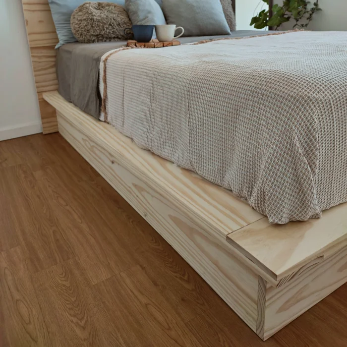 Cama Japonesa en Madera natural - Dormitorio, Uruguay | Tree House Deco, vista 6