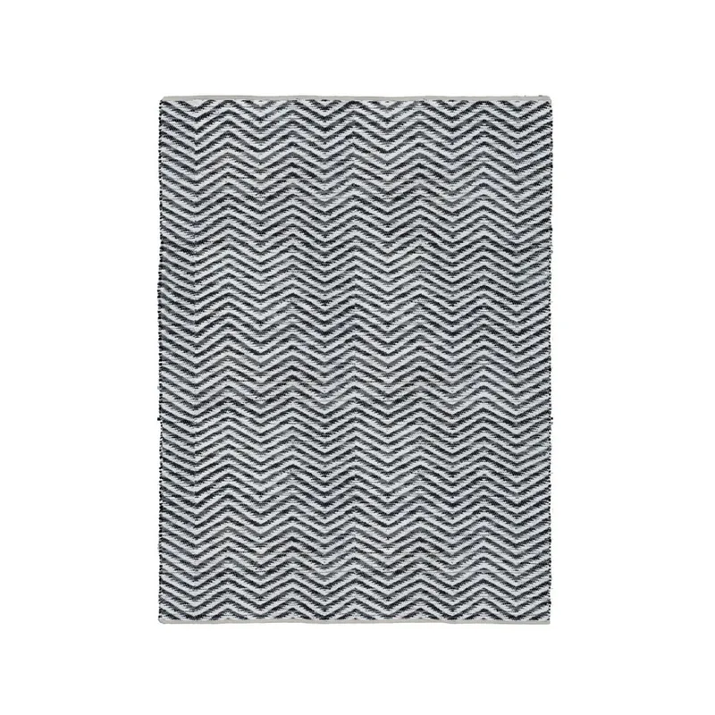 ALFOMBRA ONDAS 244x305CM BLANCO/NEGRO en Blanco - Textiles, Uruguay | Koz