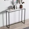CONSOLA METAL/MARMOL 93x26x77CM BLANCO Y NEGRO en Multicolor - Mesas de arrimo, Uruguay | Koz, vista 3 de 4