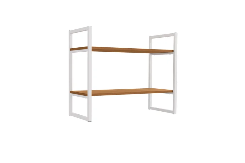 ESTANTERIA BAJA DE PARED REPISA LINEA INDUSTRIAL HIERRO en Madera natural - Bibliotecas, Uruguay | Balton, vista 6