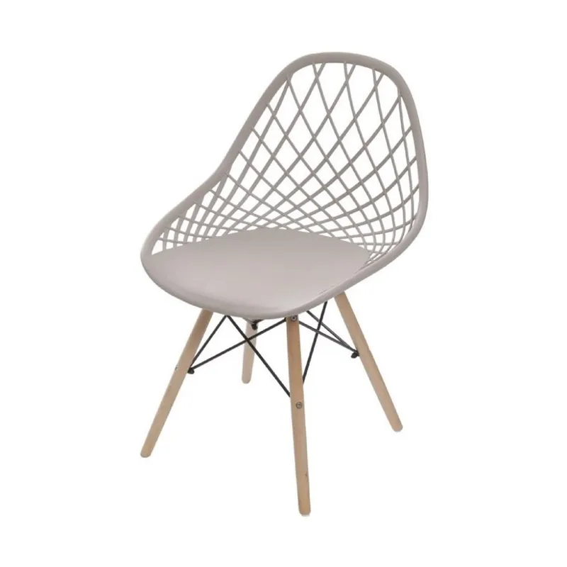 SILLA KAILA PP Y MADERA BEIGE en Beige - Sillas, Uruguay | Koz