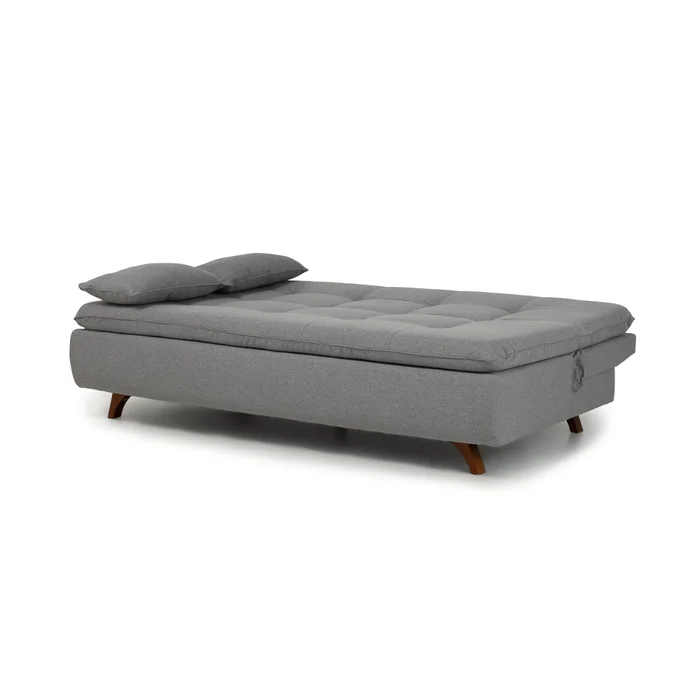 Sofá Cama Maira - Tela Rústica - 9910 (Lino Gris) en Gris - Sillones y sofás, Uruguay | Nyr, vista 4