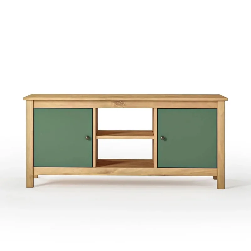 Rack para TV 2 Puertas - Línea Maden - Verde en Verde - Muebles para TV, Uruguay | Ecowood, vista 4