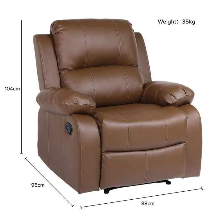 Juego de living reclinable 3+2+1 en Marrón - Sillones y sofás, Uruguay | La Cueva Muebles, vista 8