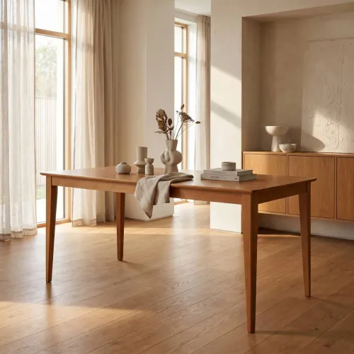 Mesa de Comedor Olmo - 140 - Honey en Marrón - Mesas de comedor, Uruguay | NYR