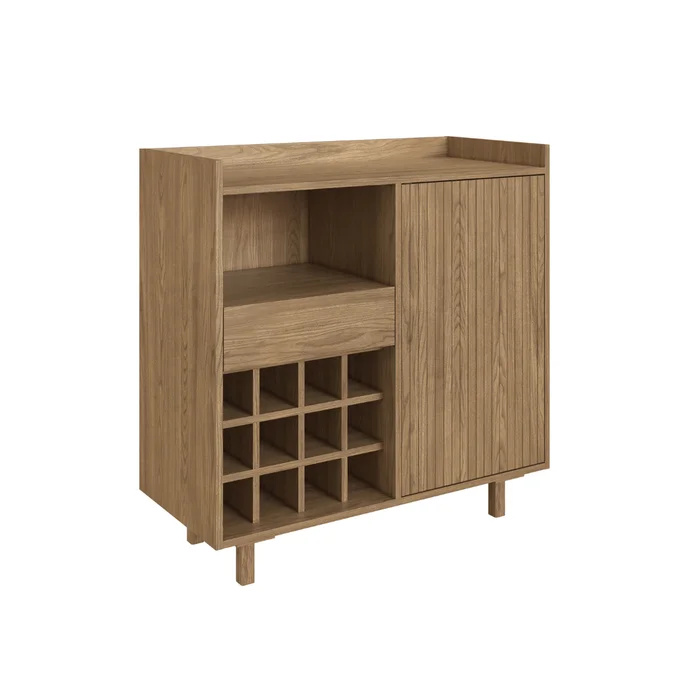 Bar Capri 90cm - Olmo en Madera natural - Aparadores y recibidores, Uruguay | Berna home