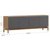 Rack 2 Puertas Y 2 Cajones Barcelona - Muebles para TV, Uruguay | Aihaus, vista 3 de 3