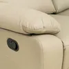 Recliner Manual 3 Cuerpos Cuero Marron Lina Taupe en Beige - Sillones y sofás, Uruguay | Divino, vista 5 de 6