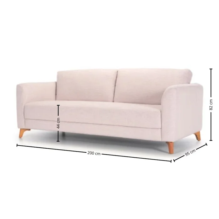 Sofá Brenta - Tela Aquaclean - 3 cuerpos - A fabricar en Beige - Sillones y sofás, Uruguay | Nyr, vista 5