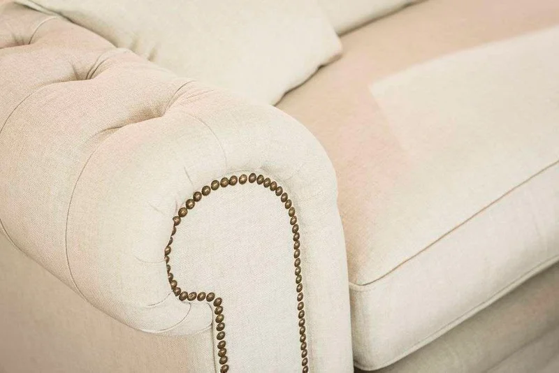 SILLON CHESTERFIELD - LINO ANTIMANCHAS en Blanco - Sillones y sofás, Uruguay | La Iberica, vista 25