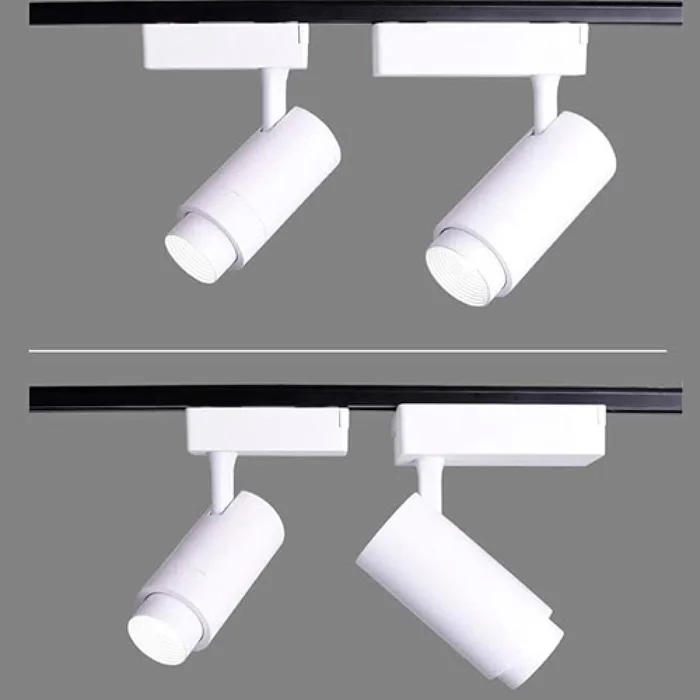 Track Light LED Zoom Blanco Dimerizable 20W Luz Cálida en Blanco - Lámparas colgantes, Uruguay | Serlux, vista 3