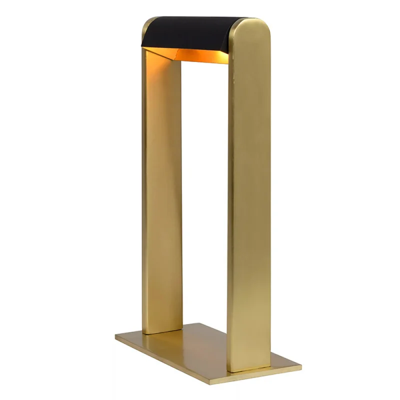 Lámpara de Mesa Gilly Dorado en Amarillo - Lámparas de mesa, Uruguay | Serlux, vista 6