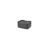 CESTO C/TAPA PLASTICO FIT 18.5x15x8CM GRIS OSCURO en Gris - Canastos, Uruguay | Decohogar, vista 1 de 2