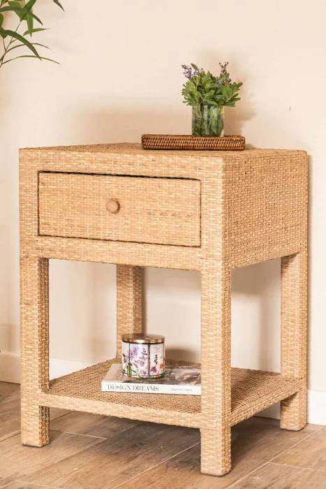 MESA DE LUZ RATTAN - NUDE en Madera natural - Mesas de luz, Uruguay | La Iberica, vista 2