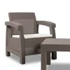 Juego de Jardín Mykonos - 2 butacas y mesa - Greige en Gris - Muebles para el exterior, Uruguay | NYR, vista 6 de 8