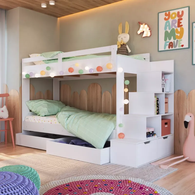 Cucheta Luca – Con Cajones – Blanca - Dormitorio, Uruguay | RM Muebles y Deco
