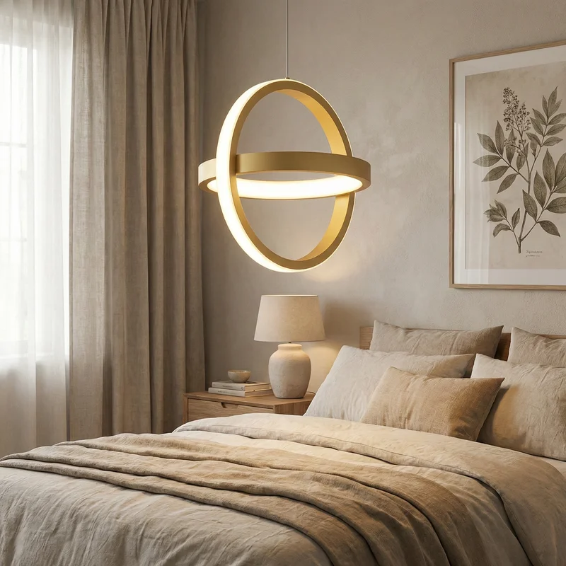 Lámpara colgante Orbital Gold en Dorado - Lámparas colgantes, Uruguay | La Perla, vista 3