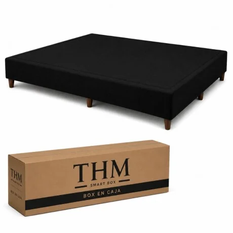 Cama SmartBox HAMPTONS Queen 160x200 cm - Negro en Negro - Dormitorio, Uruguay | La Cueva Muebles, vista 12