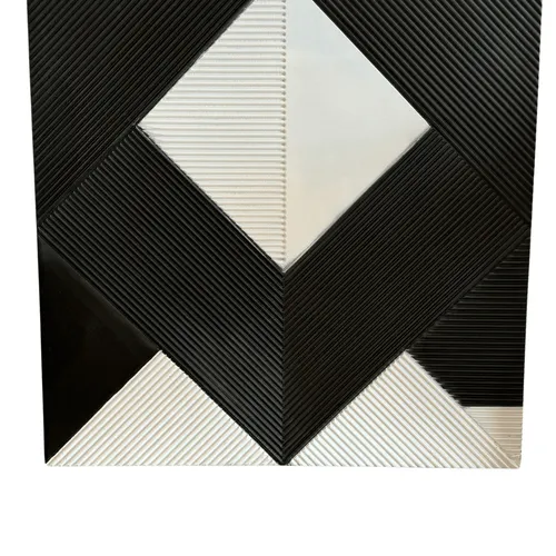 ARTE TRIBAL FIGURAS BLANCO Y NEGRO en Multicolor - Espejos, Uruguay | Masinfinito Casa