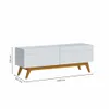 Rack para TV 1.4 - Línea Nevada - Blanco en Blanco - Muebles para TV, Uruguay | Ecowood, vista 2 de 2