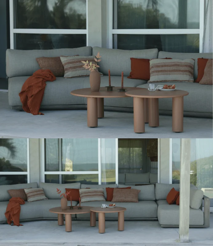 MODULO LUCIANO OUTDOOR TEKA GRIS CON ALMOHADONES en Gris - Muebles para el exterior, Uruguay | Masinfinito Casa, vista 3