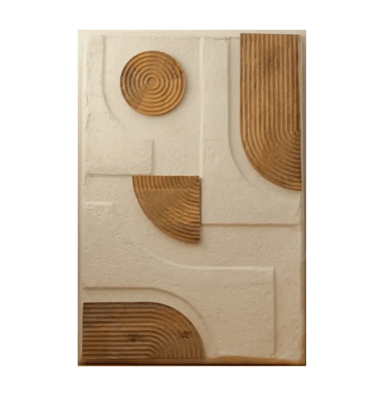 DECO PARED ESPIRALES MADERA en Madera natural - Espejos, Uruguay | Masinfinito Casa