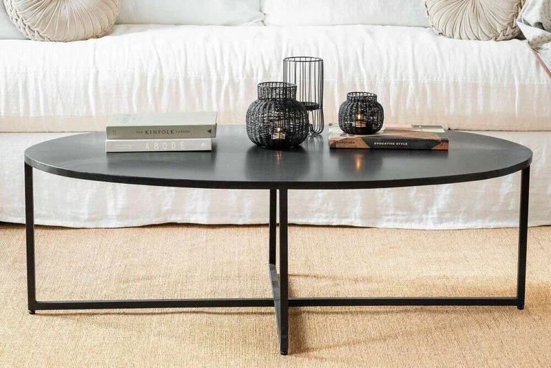 MESA OVAL - TOTAL BLACK en Negro - Mesas de living, Uruguay | La Iberica, vista 4