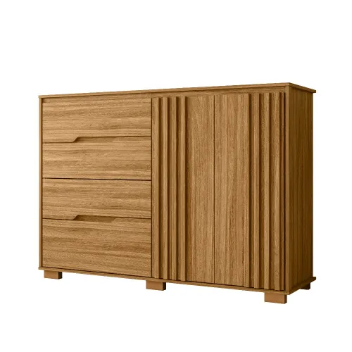 Comoda Cajonera 3 Cajones 2 Puertas Con Estantes Y Relieve - Sillones y sofás, Uruguay | Soy Hogar
