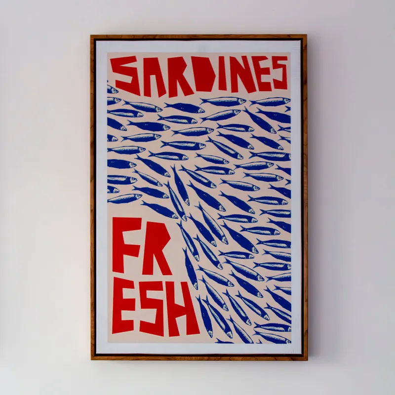 lámina sardinas ii - Decoración de pared, Uruguay | Proyecto Forma