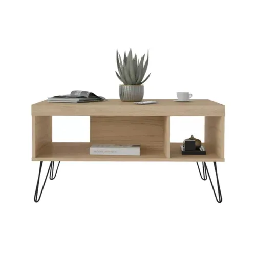 Mesa De Living Mesa Ratona Diseño Elegante Moderno Marron en Marrón - Mesas de living, Uruguay | Lais Muebles