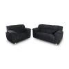 Juego De Living Sofa 2 Y 3 Cuerpos Tapizados En Tela en Negro, Uruguay | Soy Hogar, vista 3