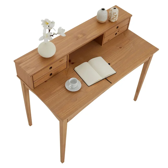 Escritorio 110cm Milan - Madera Maciza en Madera natural - Escritorios, Uruguay | Balton, vista 7