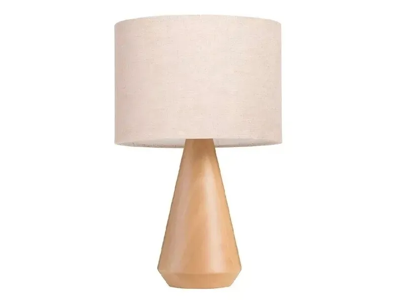 Lámpara de Mesa Cónica Madera Natural en Madera natural - Lámparas de mesa, Uruguay | Finkel