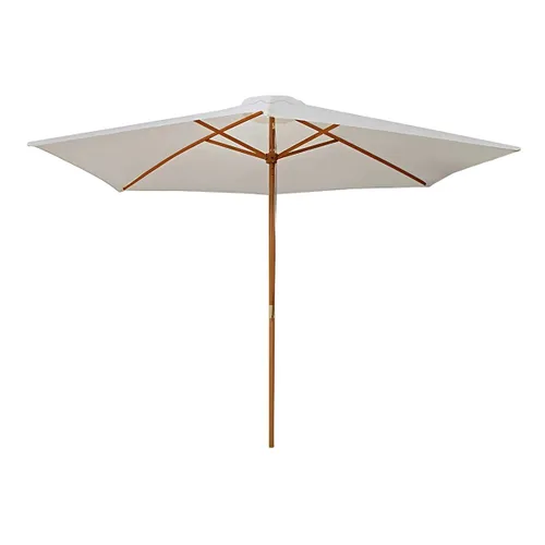 Sombrilla - Madera Natural - Blanco en Blanco - Muebles para el exterior, Uruguay | Rústico Hogar