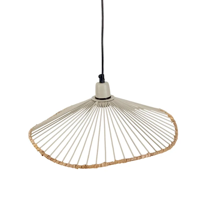 Lámpara de techo Metal Natural/beige Vml-13600 Crudo en Gris - Lámparas colgantes, Uruguay | Le Blanc