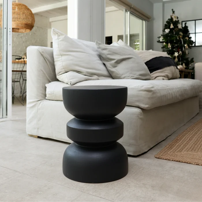 Mesa Auxiliar de Madera de Suar Alba | Casakos en Negro - Mesas de arrimo, Uruguay | Casakos, vista 5