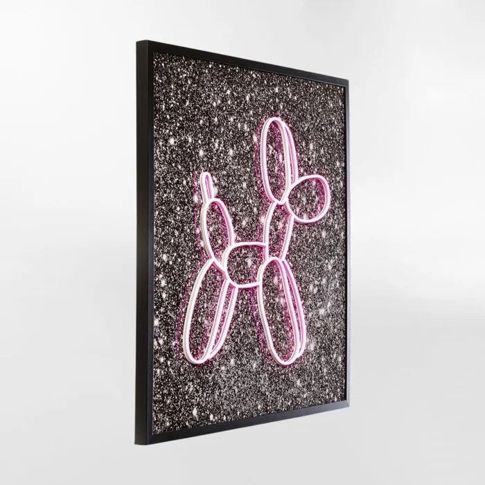 CUADRO BALLOON DOG LED Rosa  en Rosa SKU - Decoración, Uruguay | Viasono, vista 3