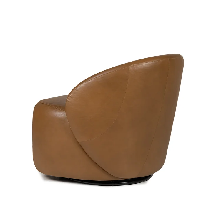 Butaca Zoey Giratoria - Cuero Natural - 1016 (Nozes) en Beige - Butacas, banquetas y puffs, Uruguay | NYR, vista 2