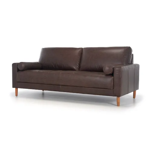 Sofá Ícono - Cuero Natural - 2,5 cuerpos - A fabricar en Marrón - Sillones y sofás, Uruguay | NYR