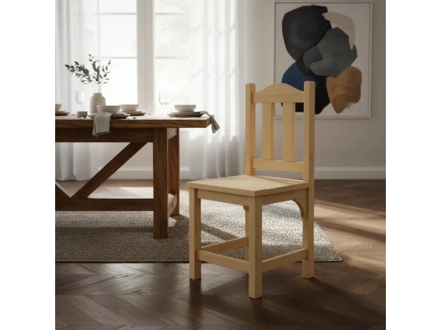 Silla de Pino en Madera natural - Mesas de comedor, Uruguay | Quesal
