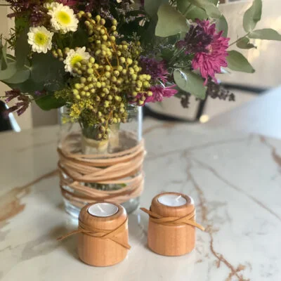 Candelabros de madera peque – Set x2 en Madera natural - Velas y Portavelas, Uruguay | Dreams On Time, vista 27