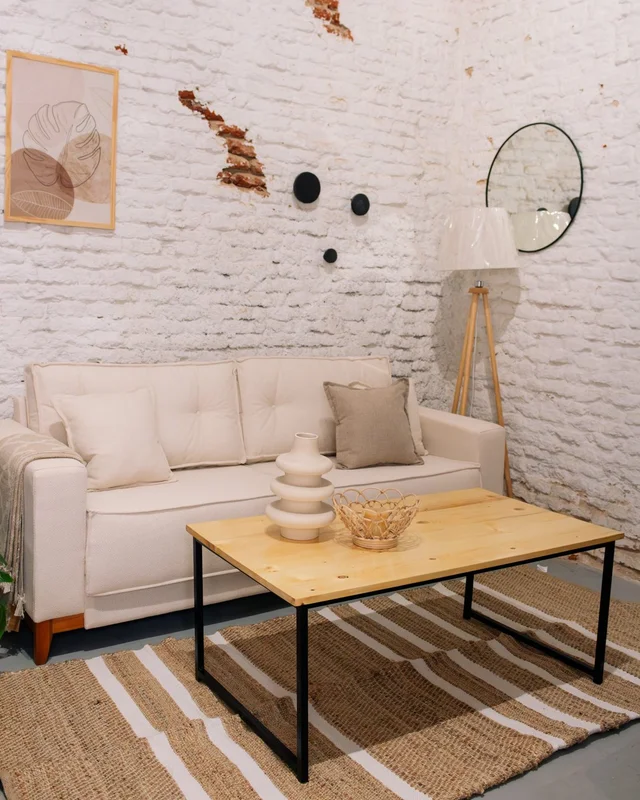 Mesa de Centro Rustica - Madera de Abeto en Madera natural - Mesas de living, Uruguay | Berna Home, vista 5